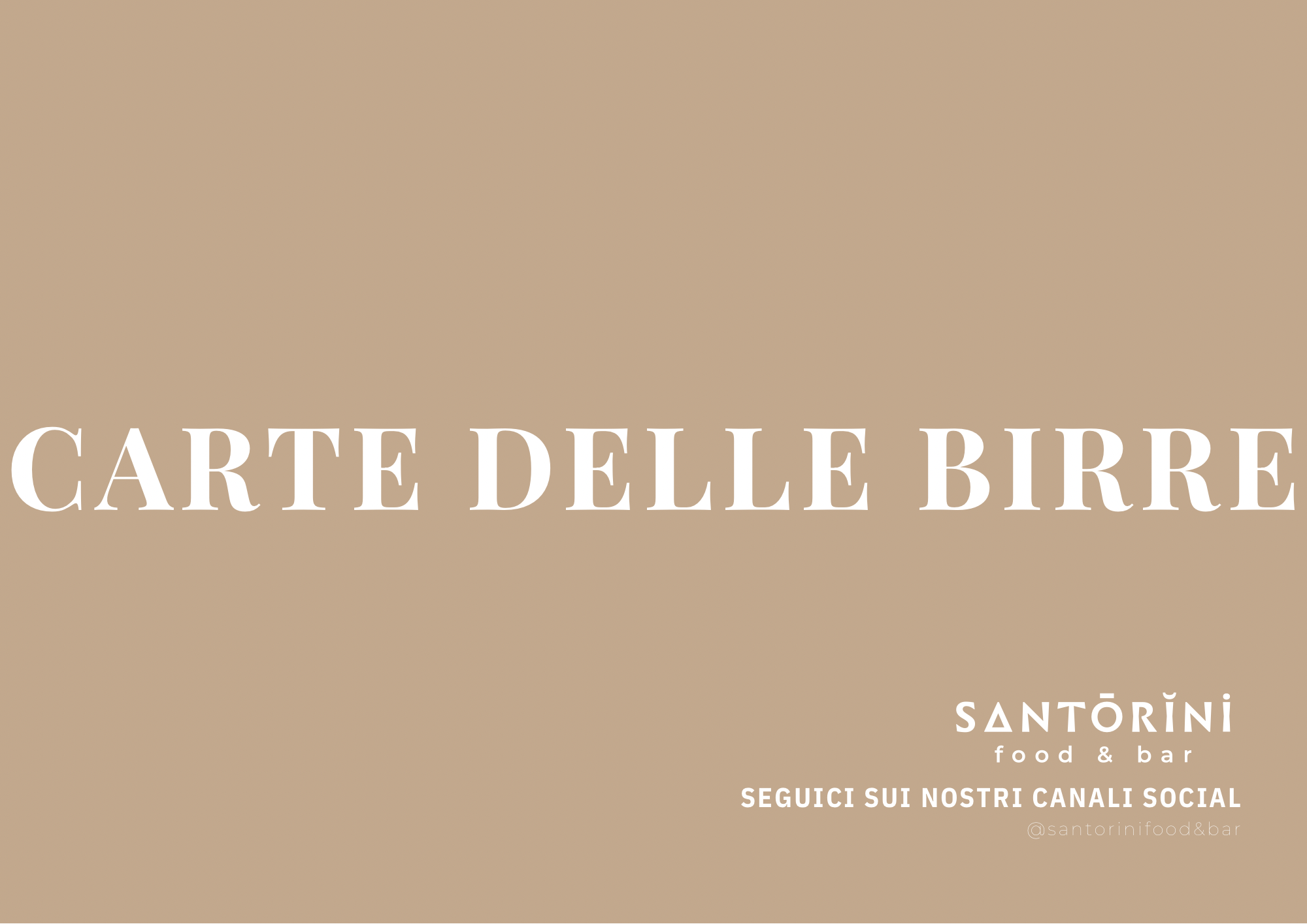 CARTA DELLE BIRRE